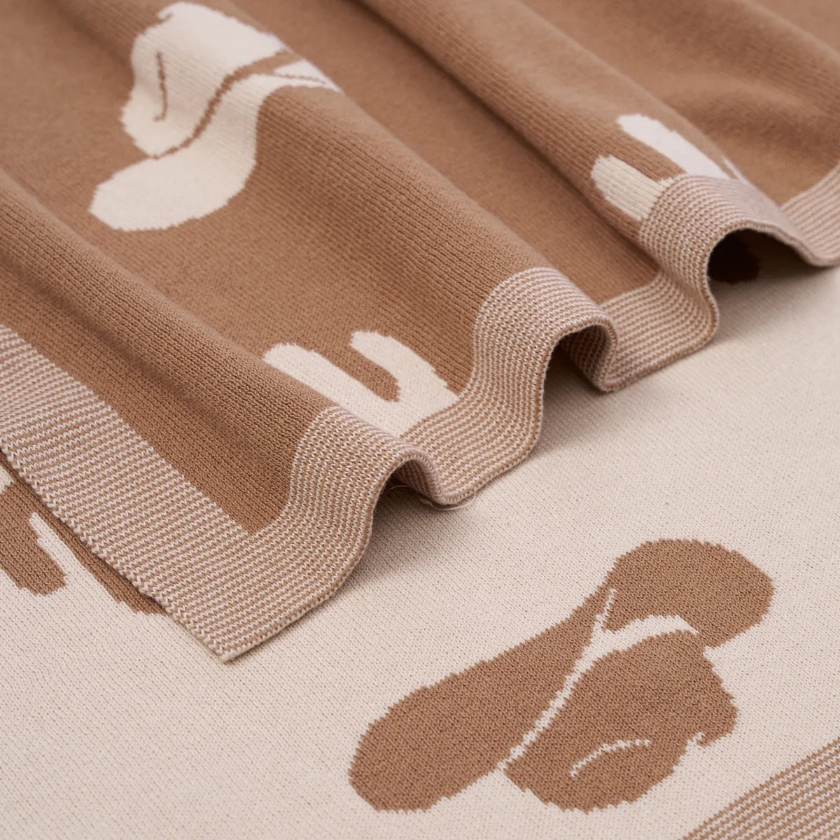 Cactus & Cowboy Jacquard Knit Baby Blanket
