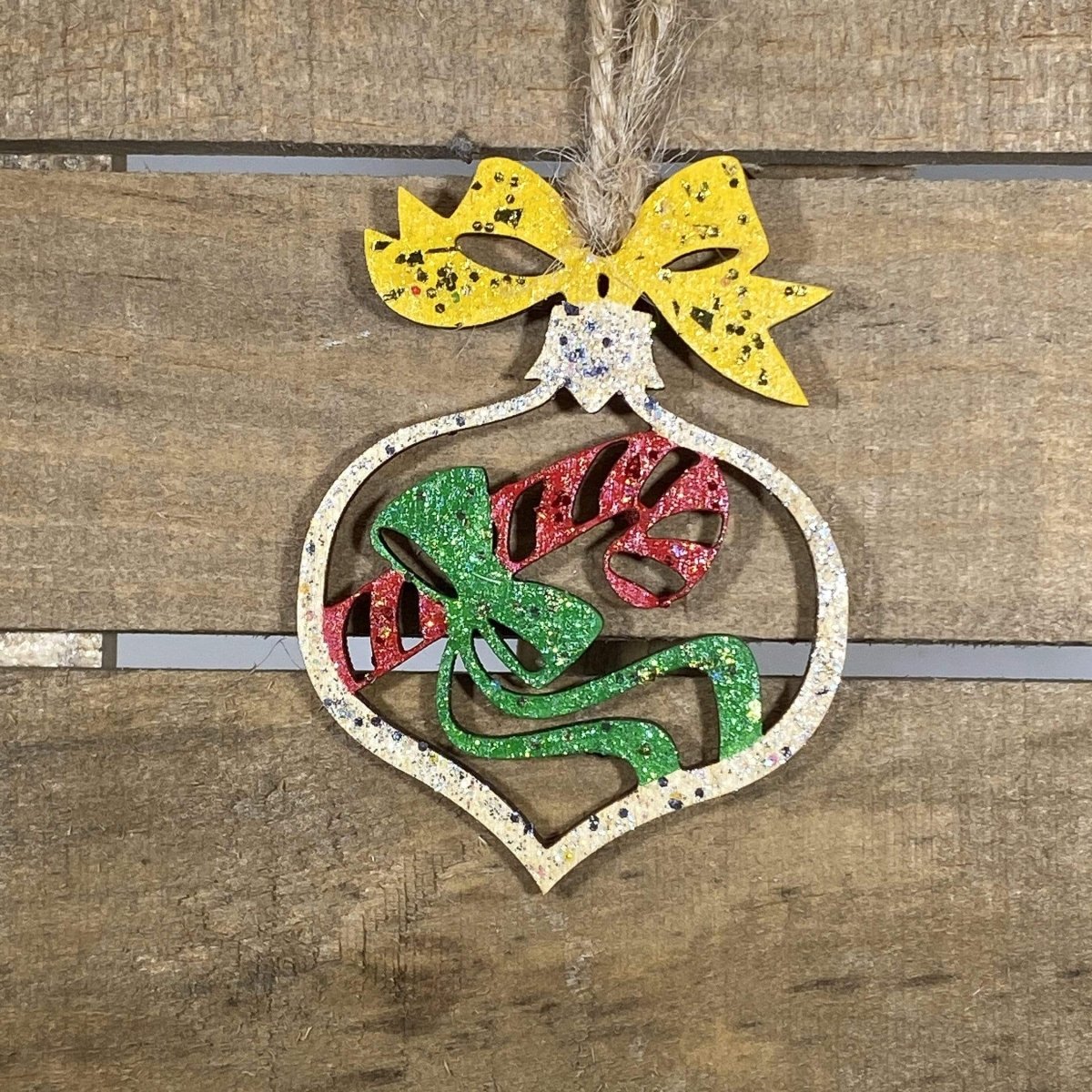 Candy Cane Wooden Christmas Ornament | Classic Holiday Decor