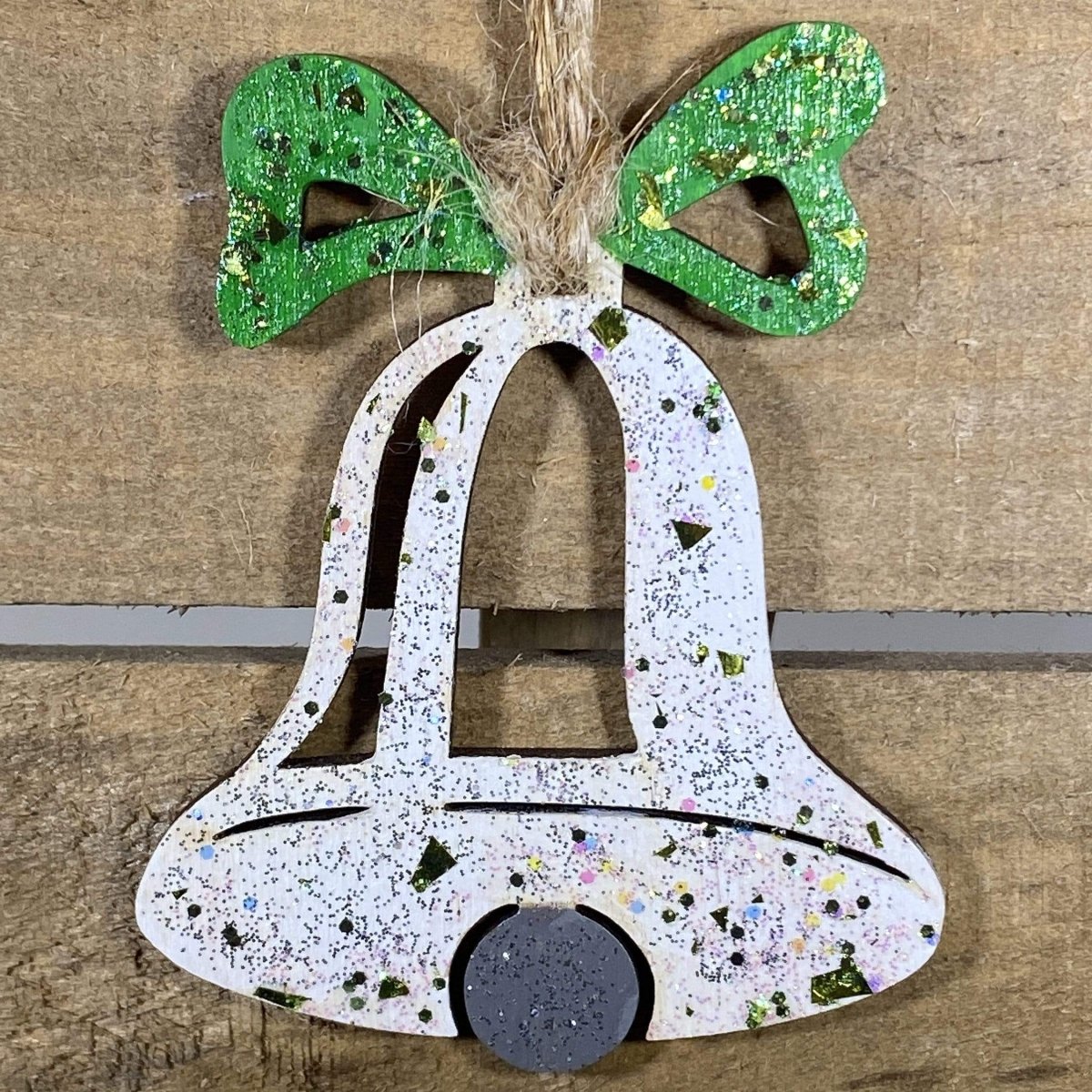 Christmas Bell Wooden Ornament | Classic Holiday Tree Decor