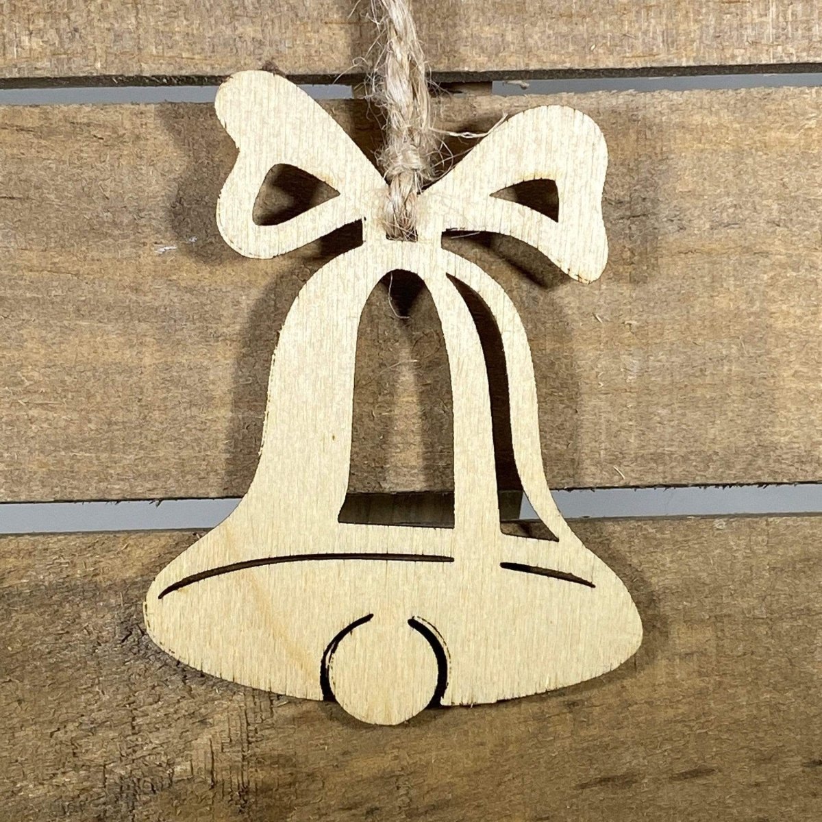 Christmas Bell Wooden Ornament | Classic Holiday Tree Decor