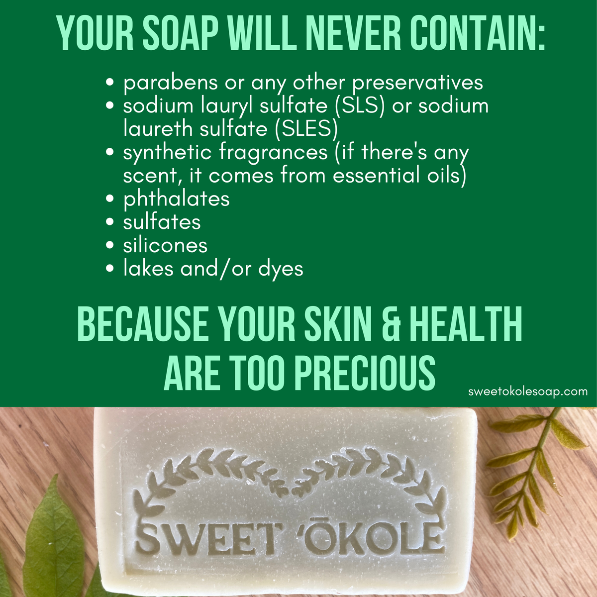 Green Clay & Rosemary Mint Handmade Soap | 4 oz