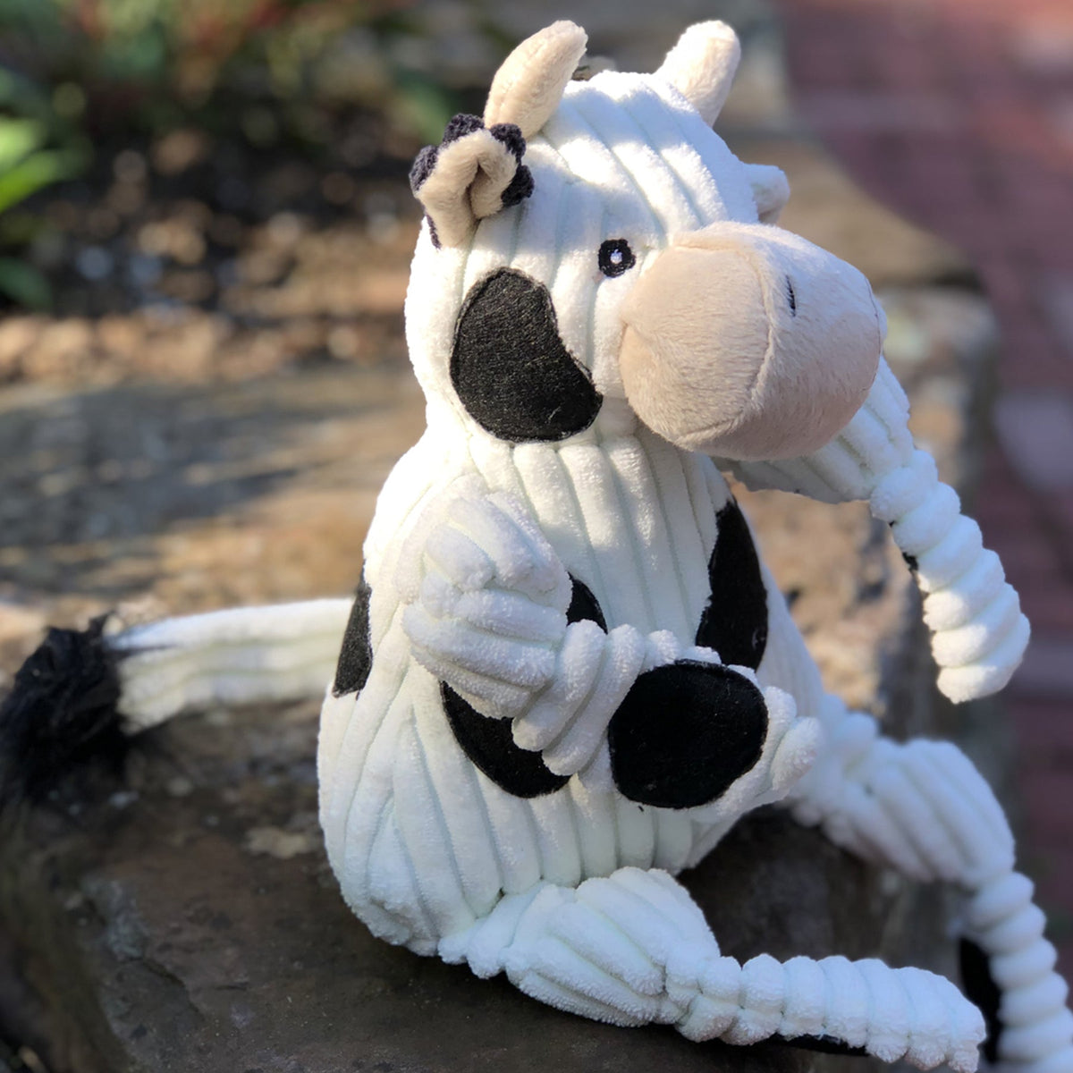 Dottie Cow Knottie® Plush Dog Toy | HuggleHounds