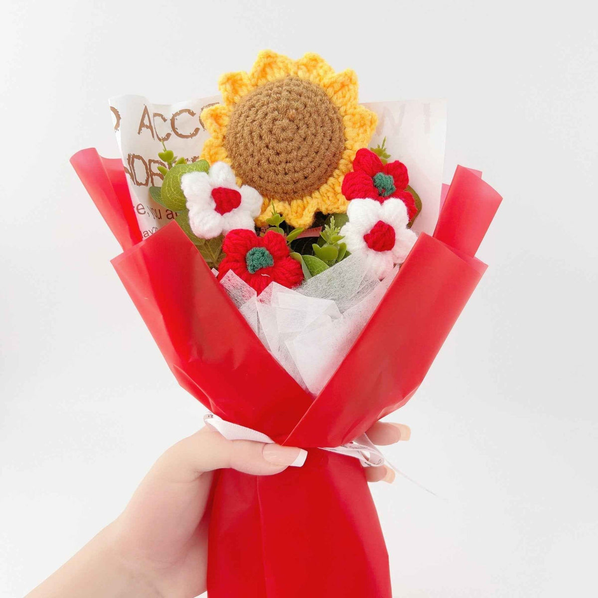 Sunflower Crochet Bouquet for Birthdays Anniversaries Housewarmings
