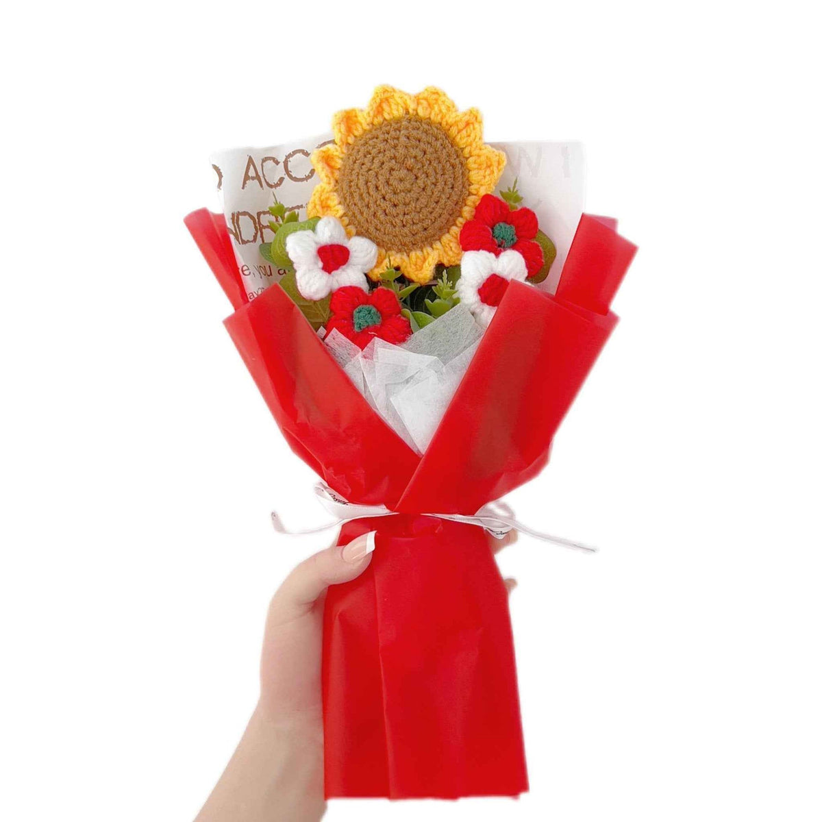 Sunflower Crochet Bouquet for Birthdays Anniversaries Housewarmings