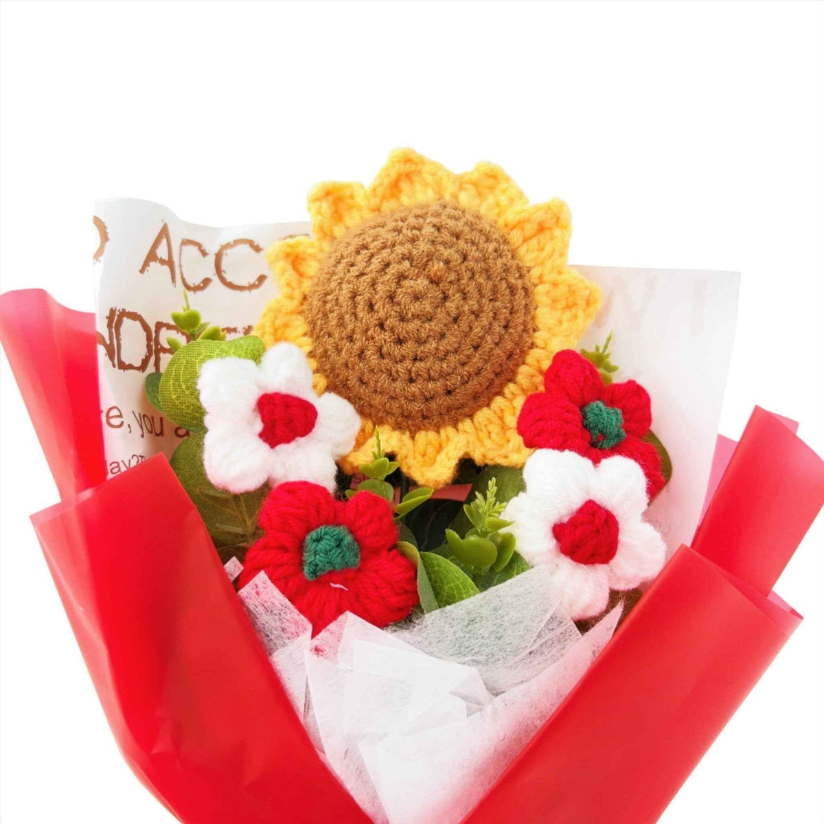 Sunflower Crochet Bouquet for Birthdays Anniversaries Housewarmings