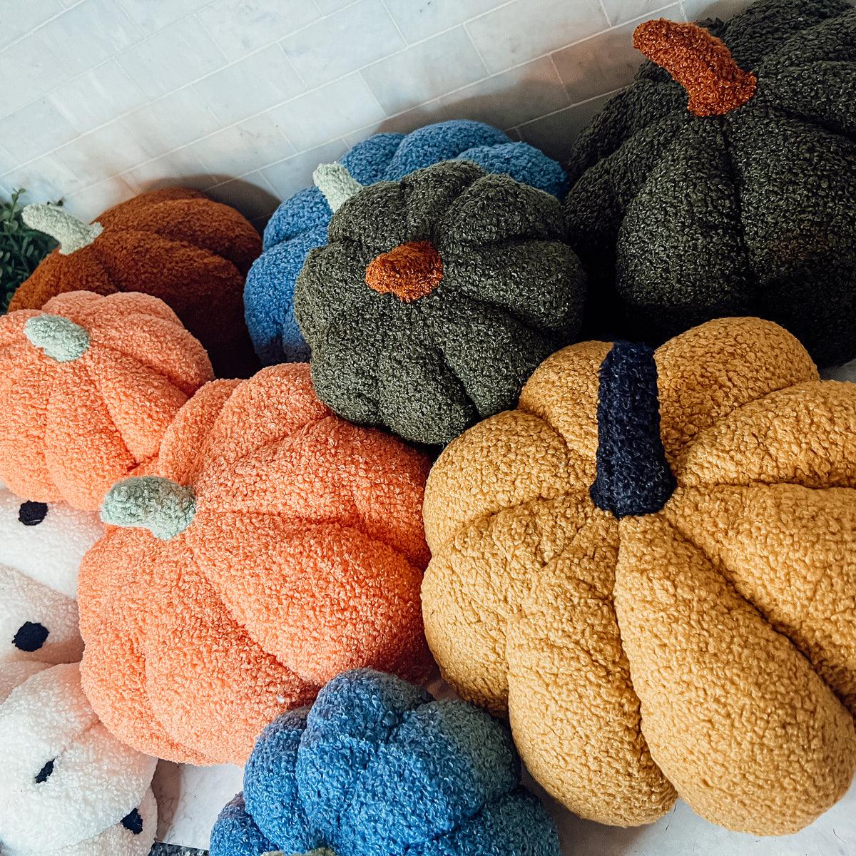 Plush Teddy Velvet Pumpkins