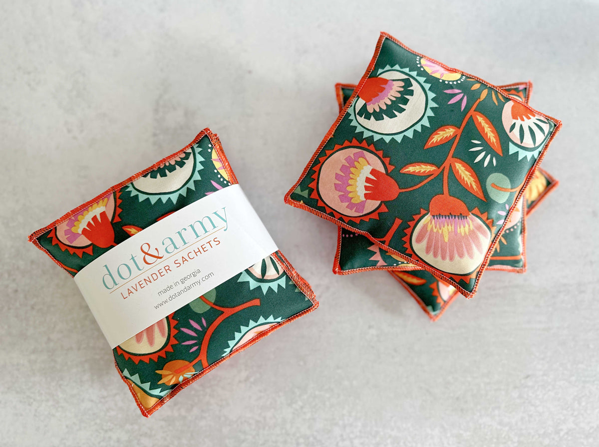 Desert Bloom Lavender Sachets – Set of 2