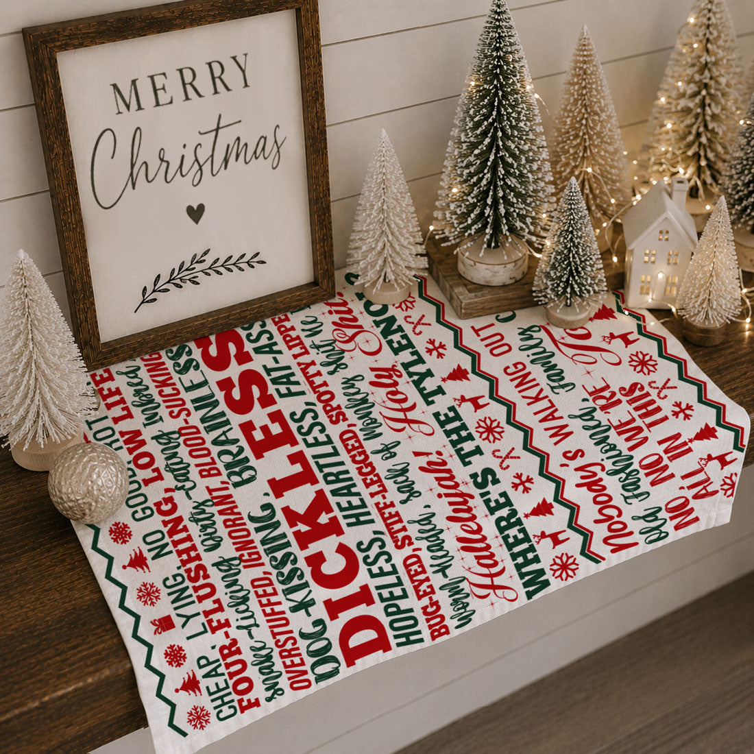 I Love Christmas… But Let’s Be Real Kitchen Towel
