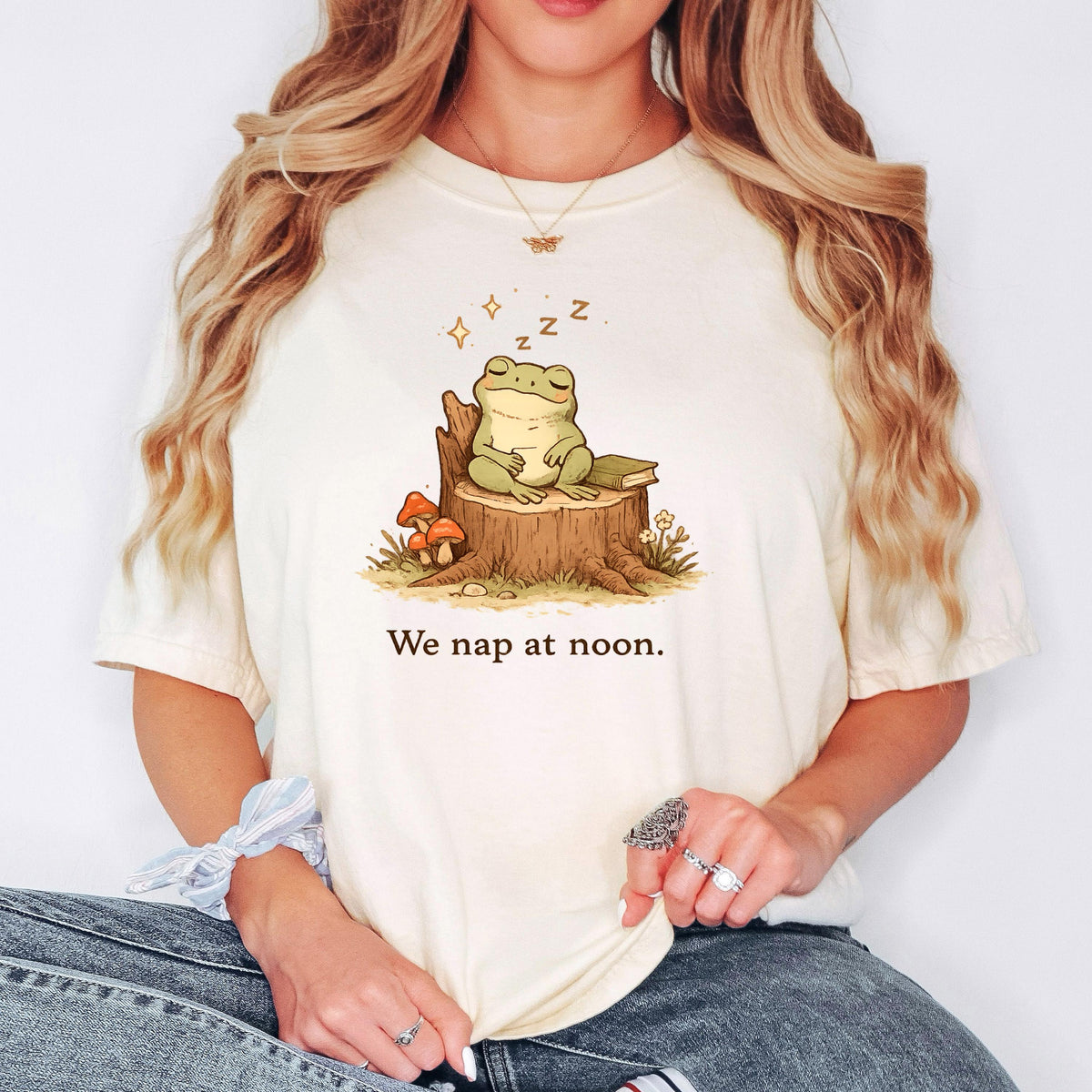 We Nap at Noon Frog Comfort Colors T-Shirt