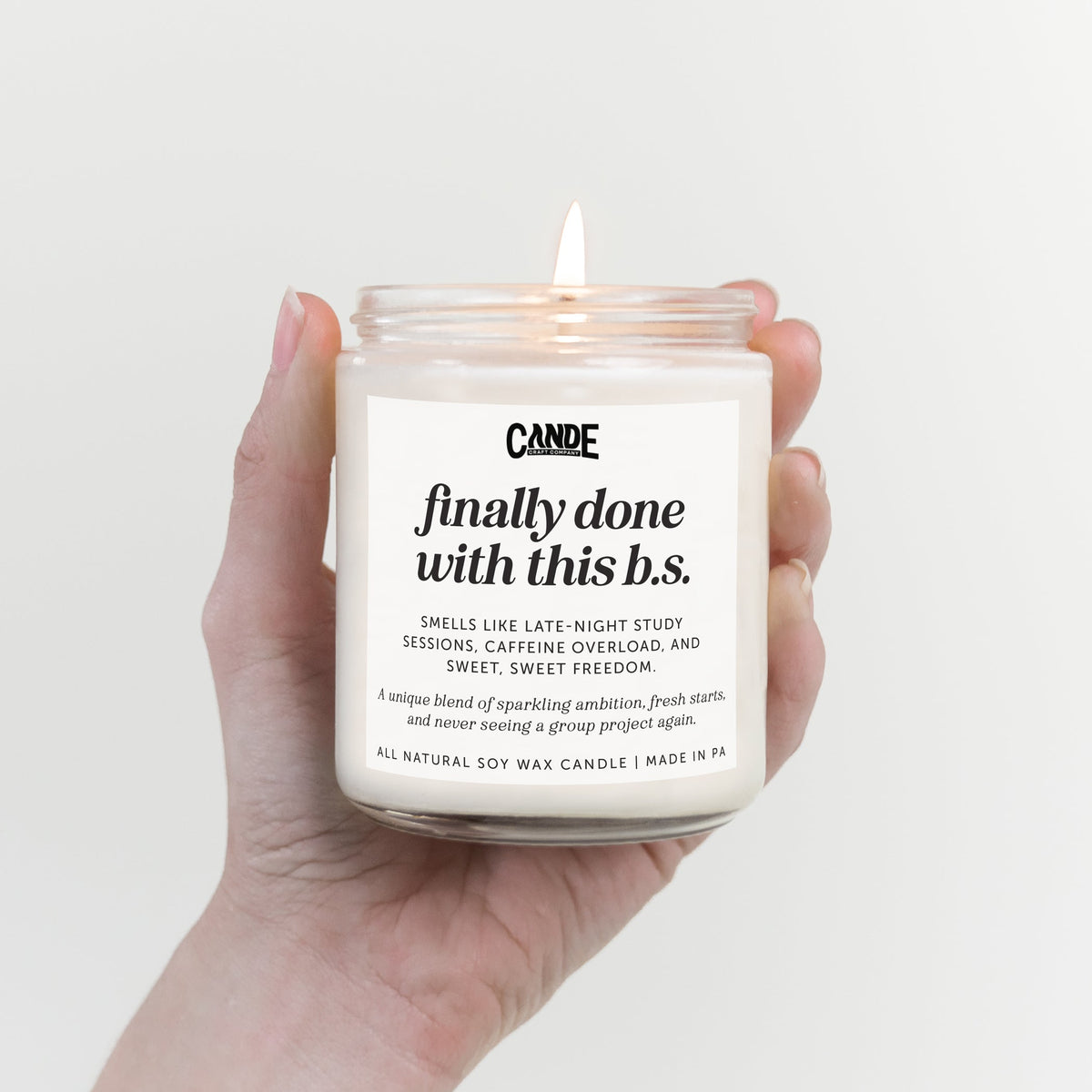 Finally Done With This B.S. Candle | Funny Milestone Gift