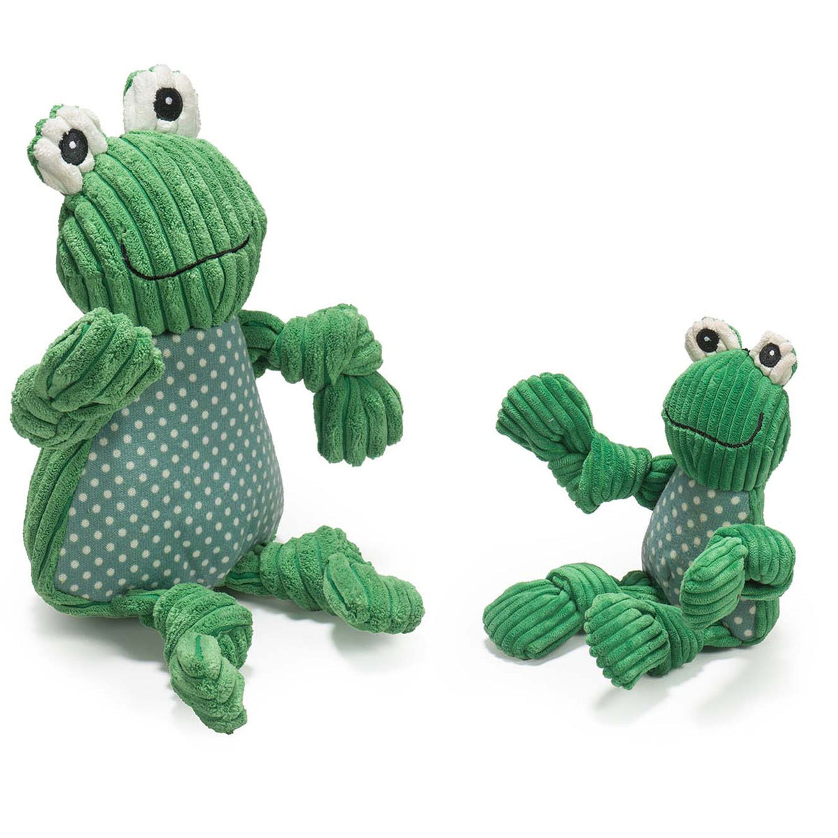 Fergie Frog Knottie® Plush Dog Toy | HuggleHounds