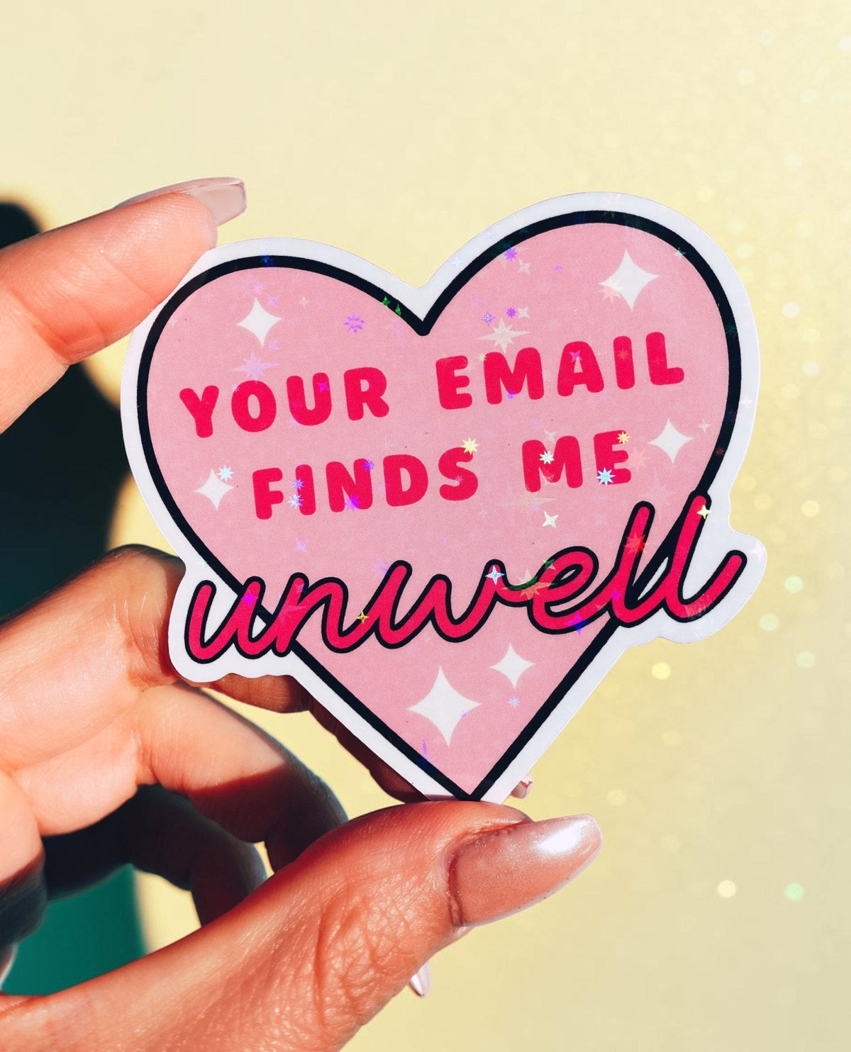 Your Email Finds Me Unwell Funny Work Humor Sticker