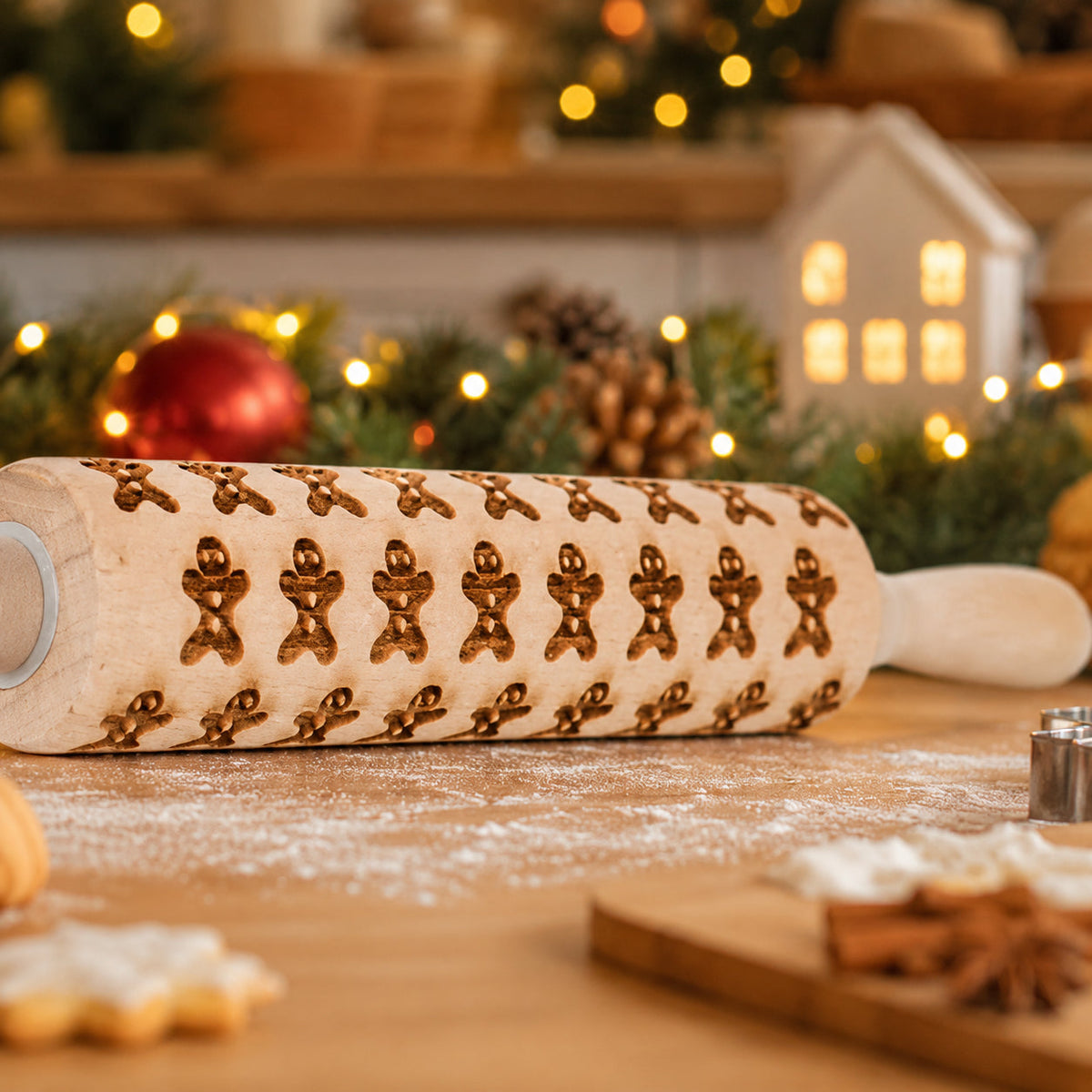 Embossed Christmas Rolling Pin | 10 Designs
