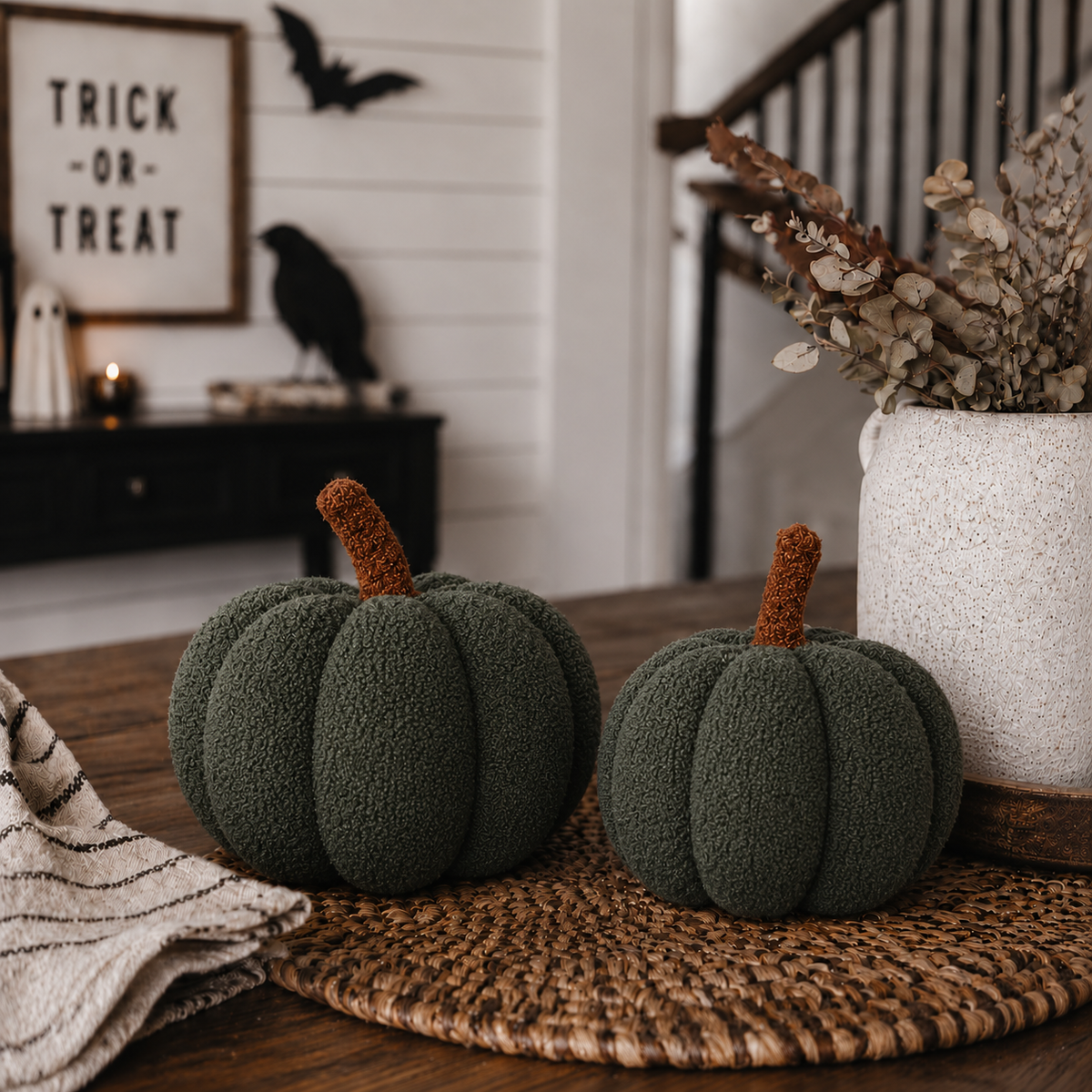 Plush Teddy Velvet Pumpkins