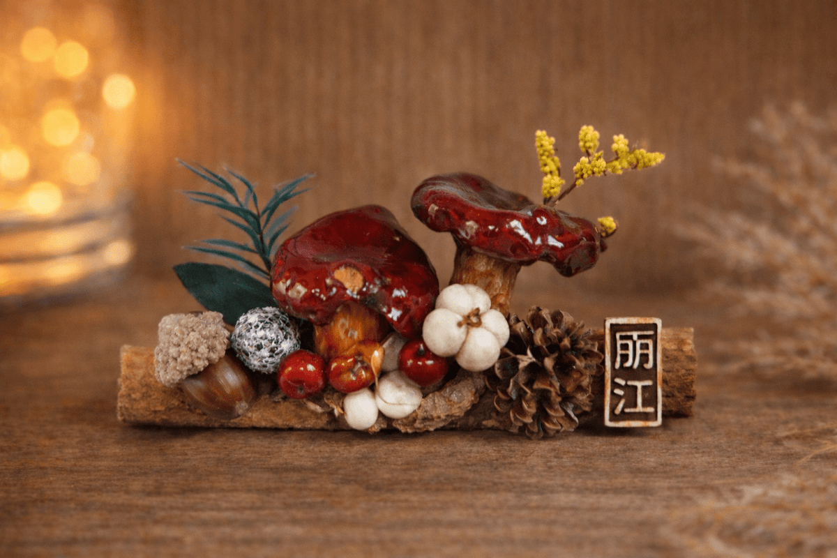Handcrafted Real-Mushroom Fridge Magnets