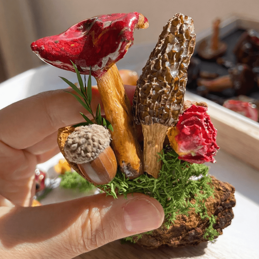 Handcrafted Real-Mushroom Fridge Magnets