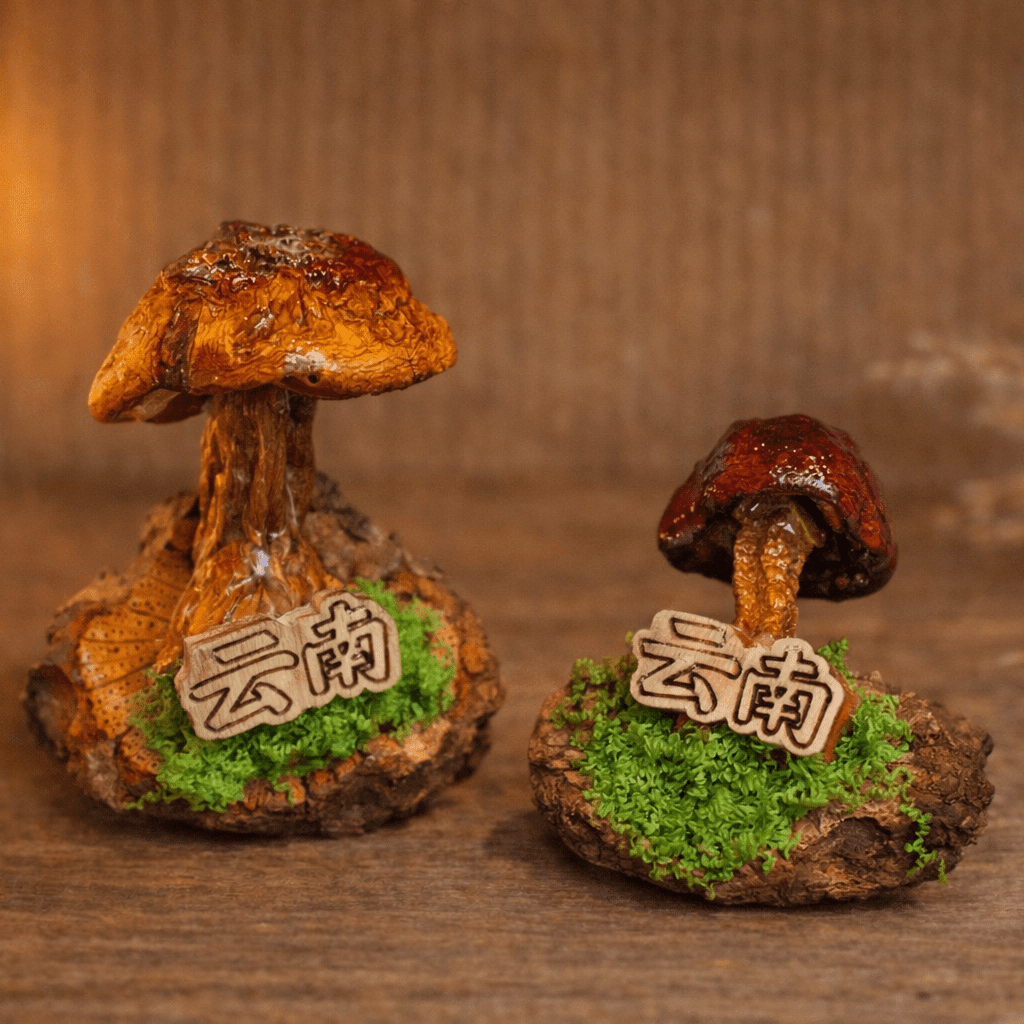 Handcrafted Real-Mushroom Fridge Magnets