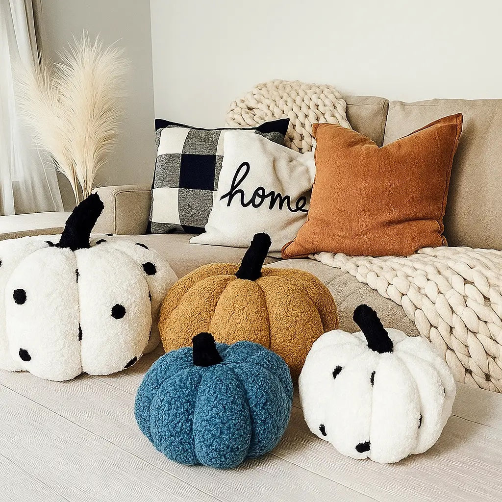 Plush Teddy Velvet Pumpkins