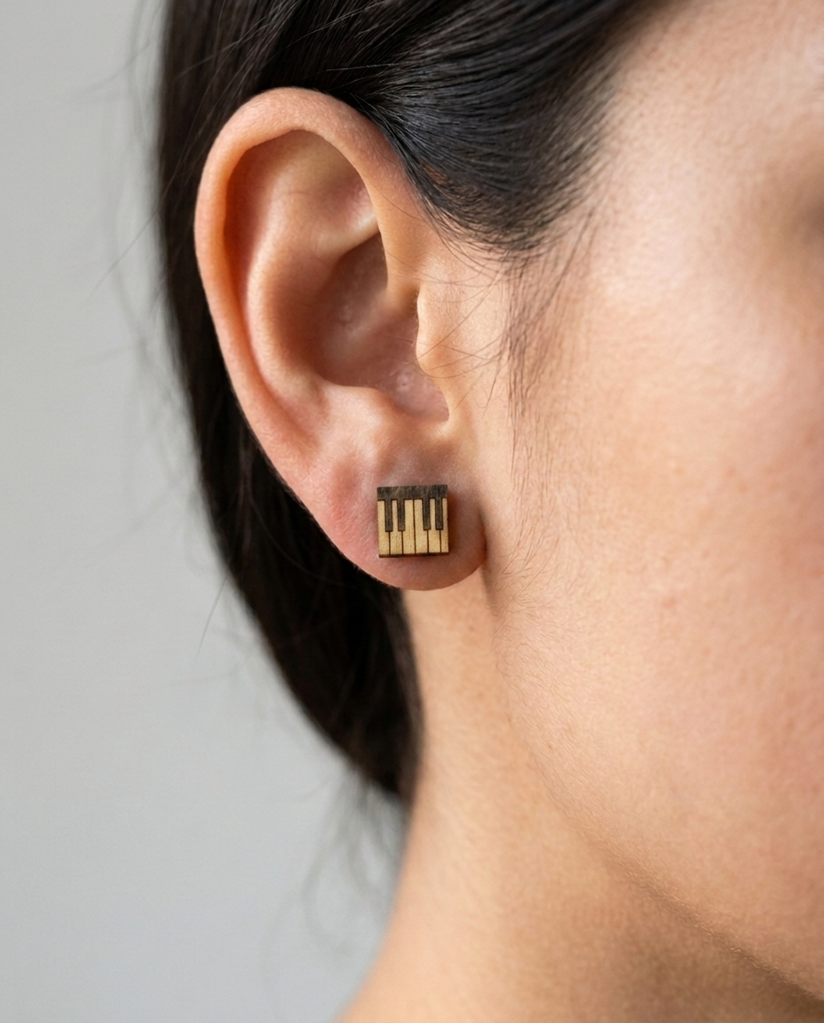 Piano Key Stud Earrings #3060