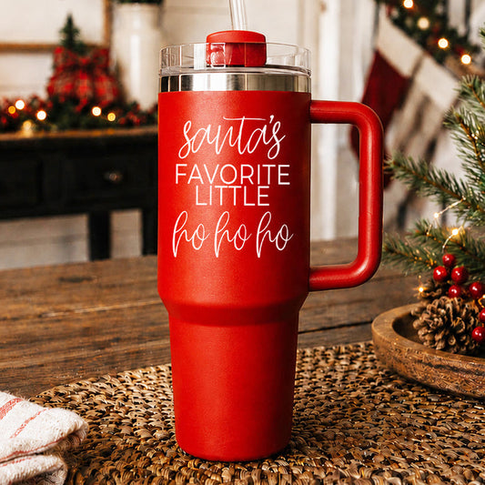Santa's Favorite Little Ho Ho Ho 40 oz Tumbler