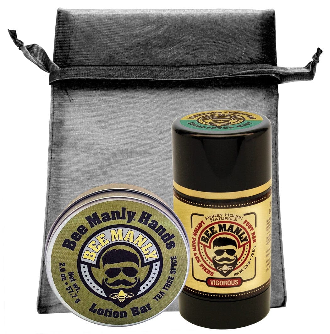 Bee Manly Hands & Feet Lotion Gift Set
