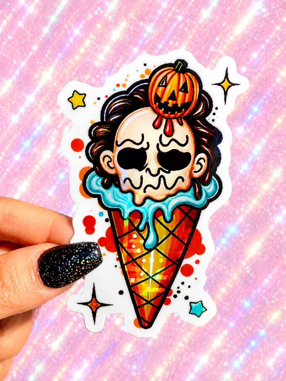 Horror Sundae Halloween Sticker