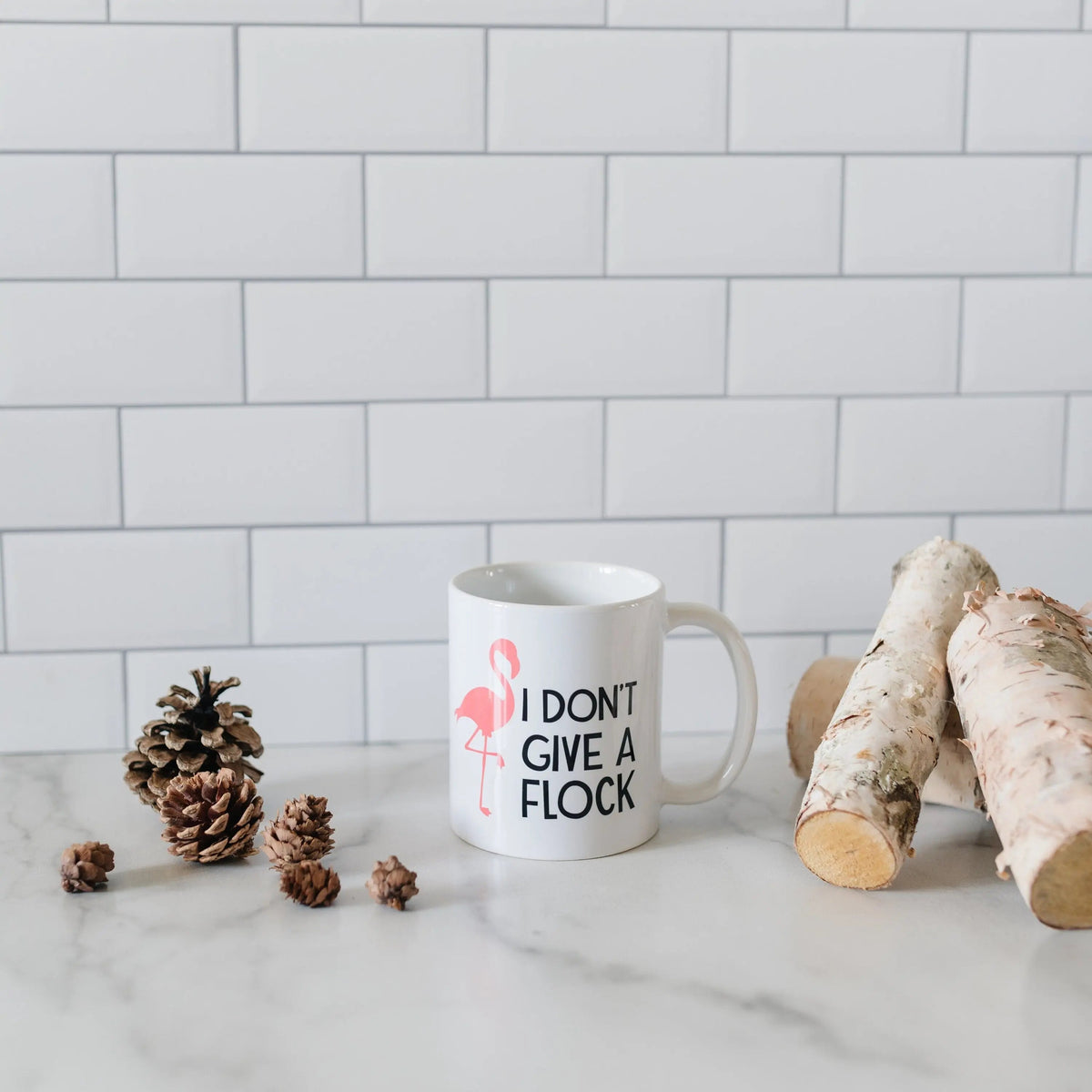 I Don’t Give a Flock Flamingo Coffee Mug