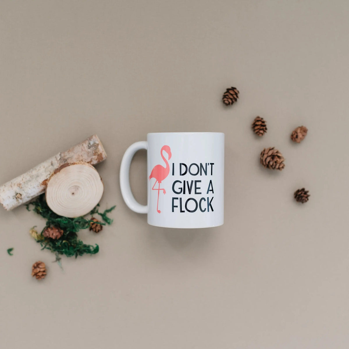I Don’t Give a Flock Flamingo Coffee Mug