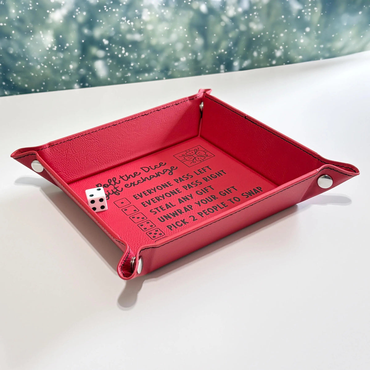 Roll the Dice Gift Exchange Game Tray