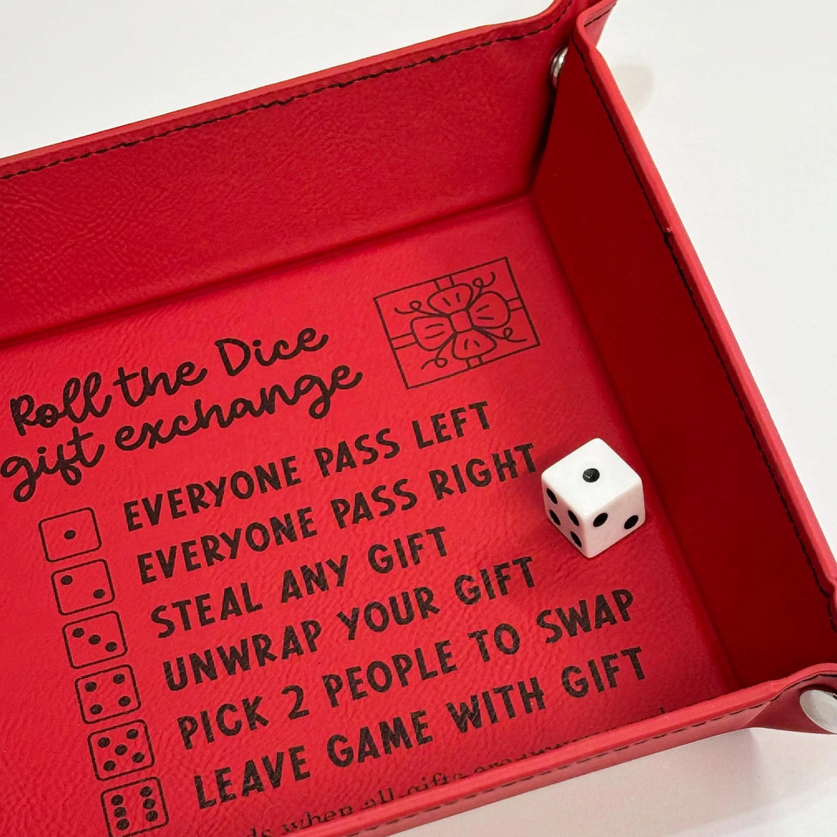 Roll the Dice Gift Exchange Game Tray