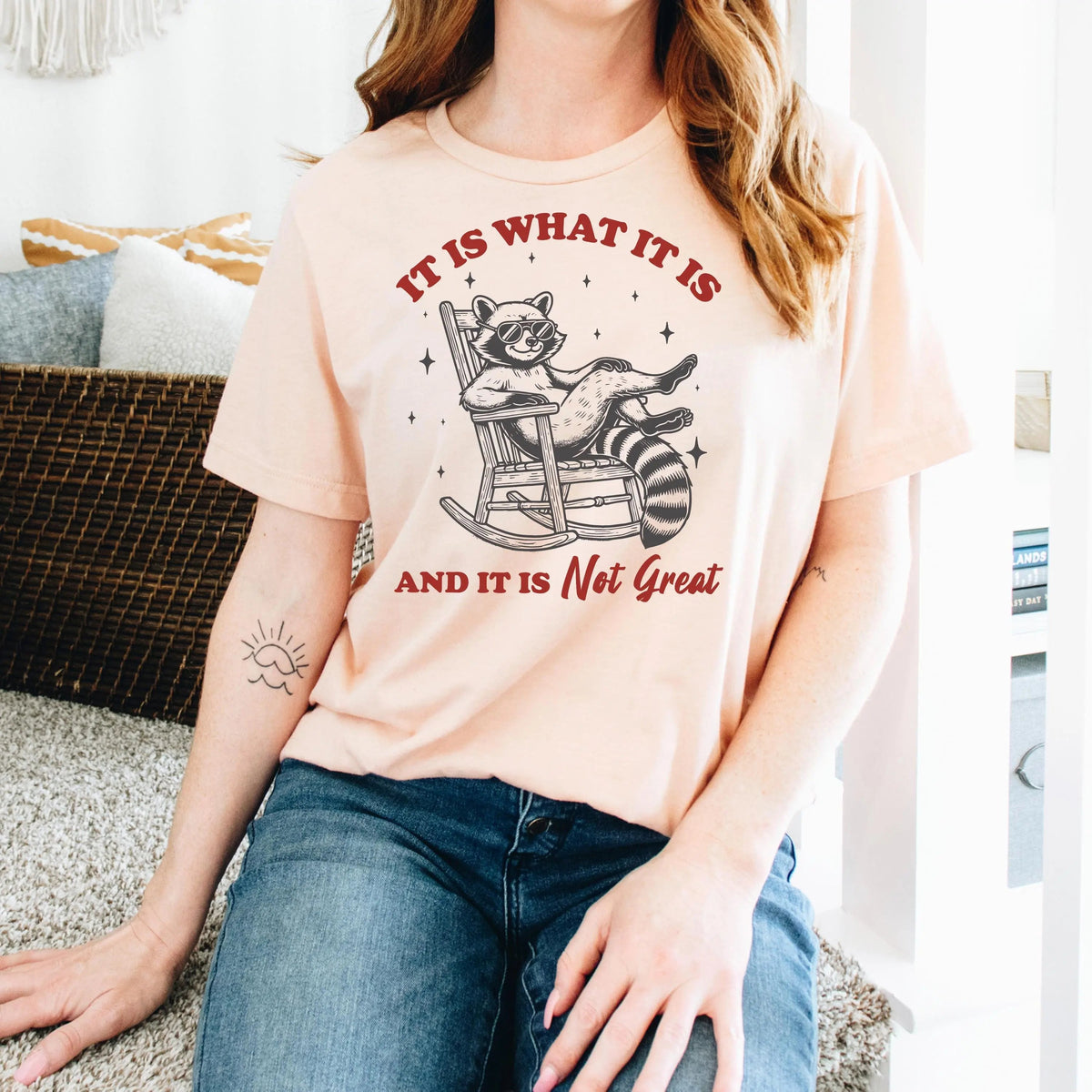It Is What It Is & It Is Not Great Raccoon T-Shirt