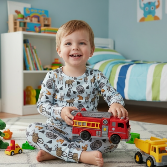 Into the Wild Woodland Kids Pajama Set
