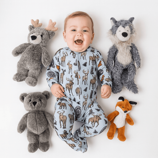 Into the Wild Woodland Convertible Baby Romper