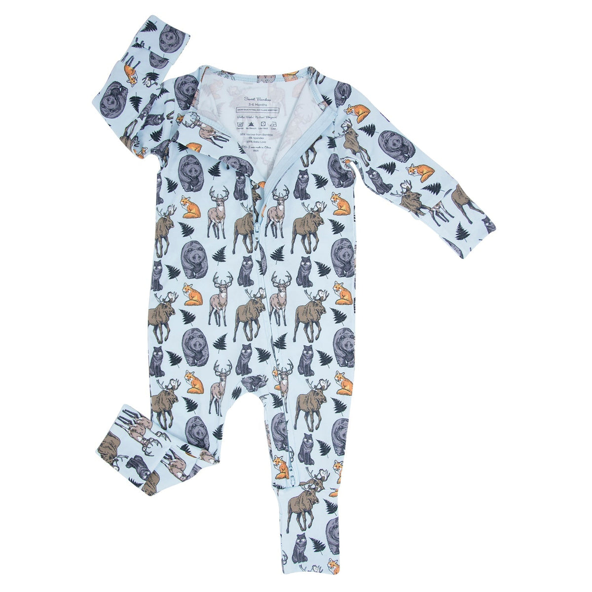 Into the Wild Woodland Convertible Baby Romper