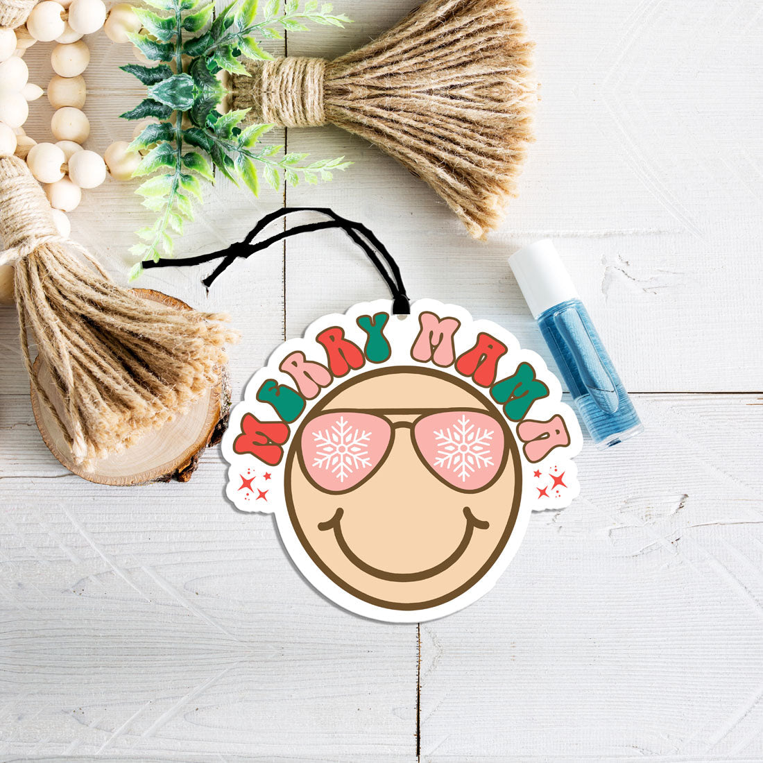 Merry Mama Christmas Car Air Freshener