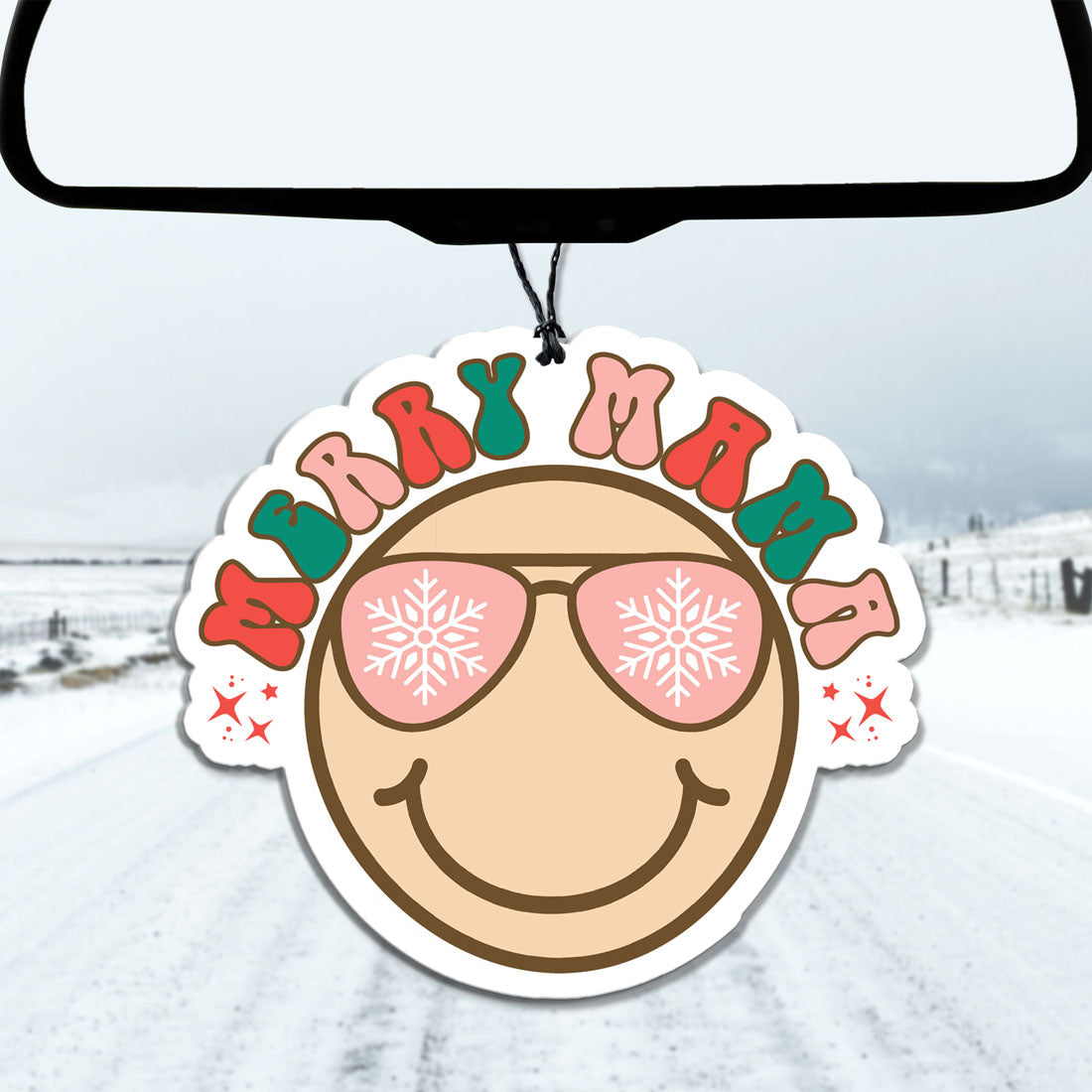 Merry Mama Christmas Car Air Freshener