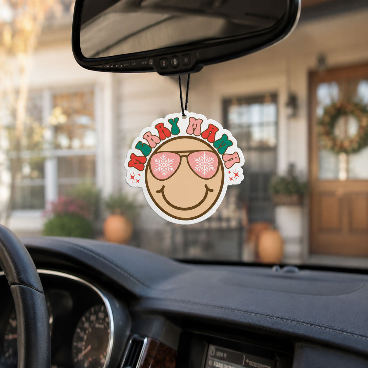 Merry Mama Christmas Car Air Freshener