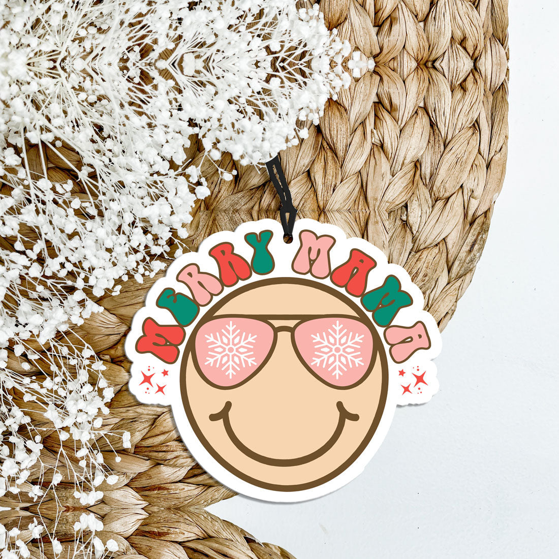 Merry Mama Christmas Car Air Freshener