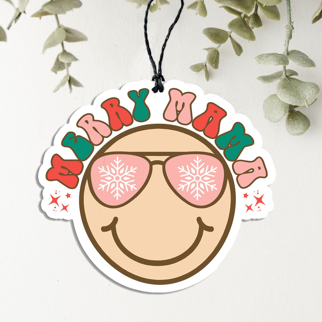Merry Mama Christmas Car Air Freshener