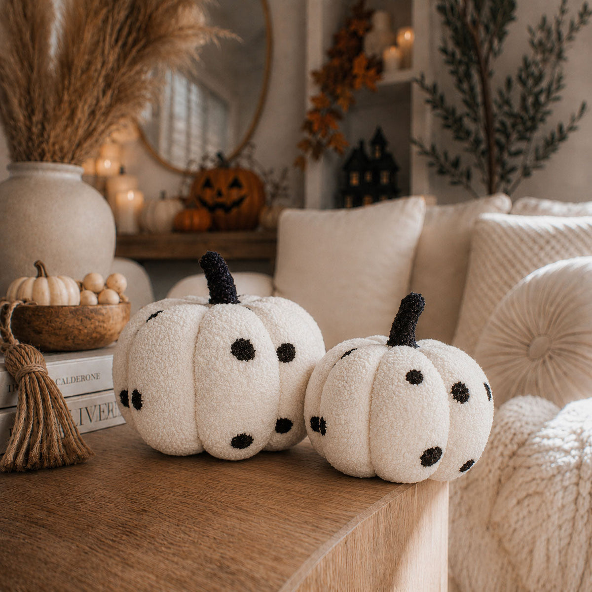 Plush Teddy Velvet Pumpkins