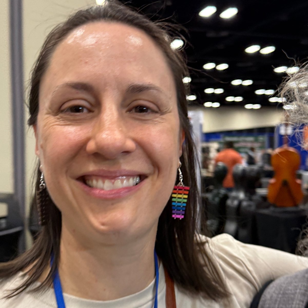 Rainbow Xylophone Wooden Earrings | Music Teacher Jewelry
