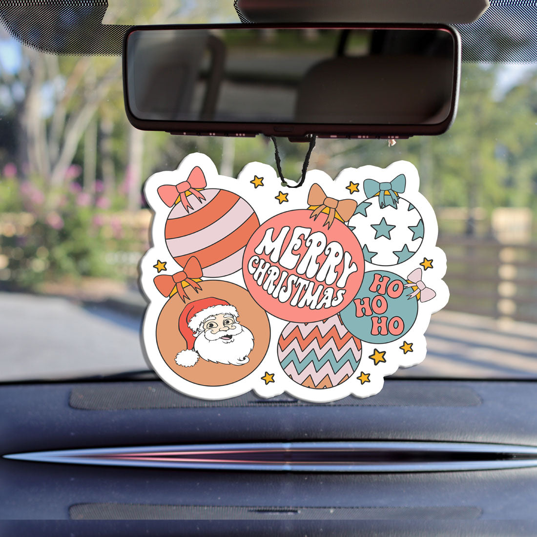 Retro Christmas Ornament Car Freshie