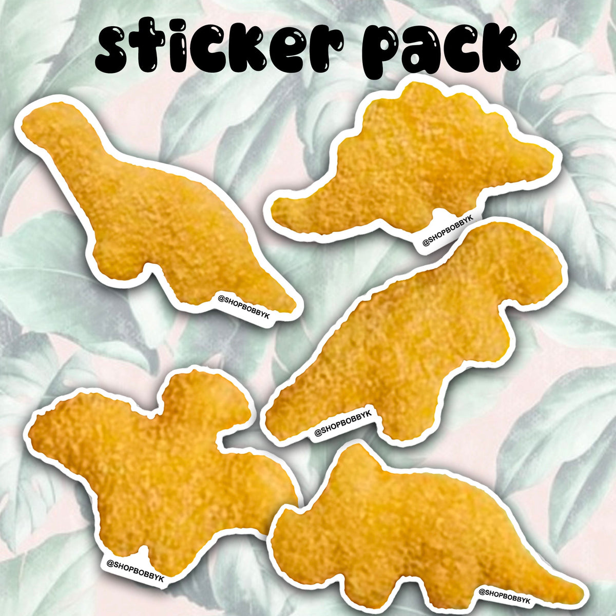 Dino Nugget Sticker Pack