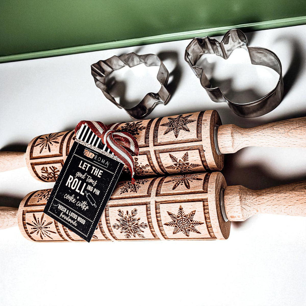 Embossed Christmas Rolling Pin | 10 Designs