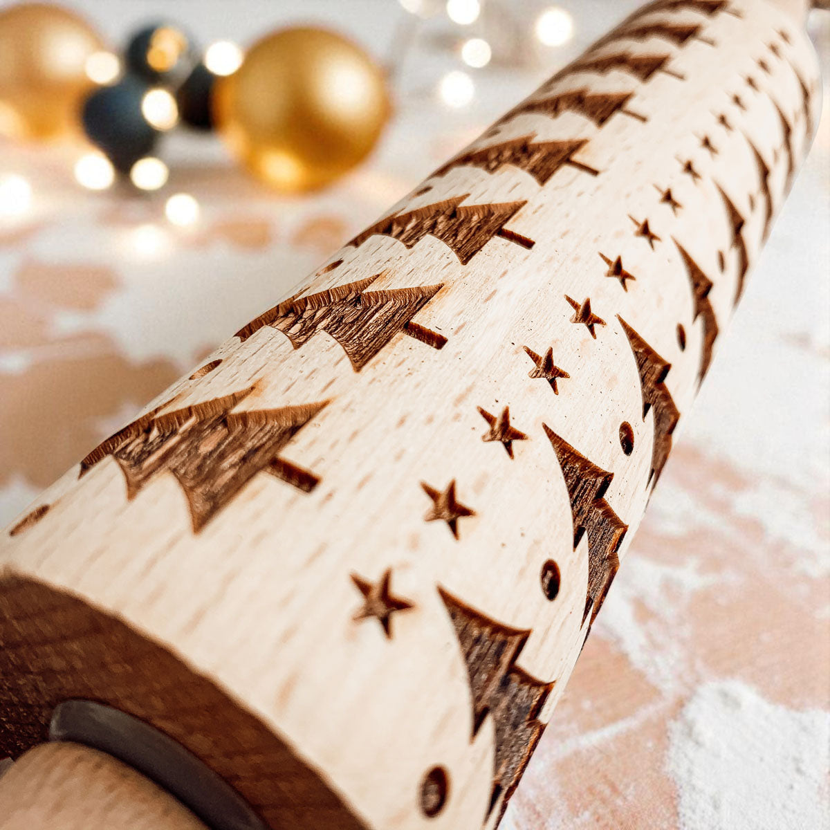 Embossed Christmas Rolling Pin | 10 Designs