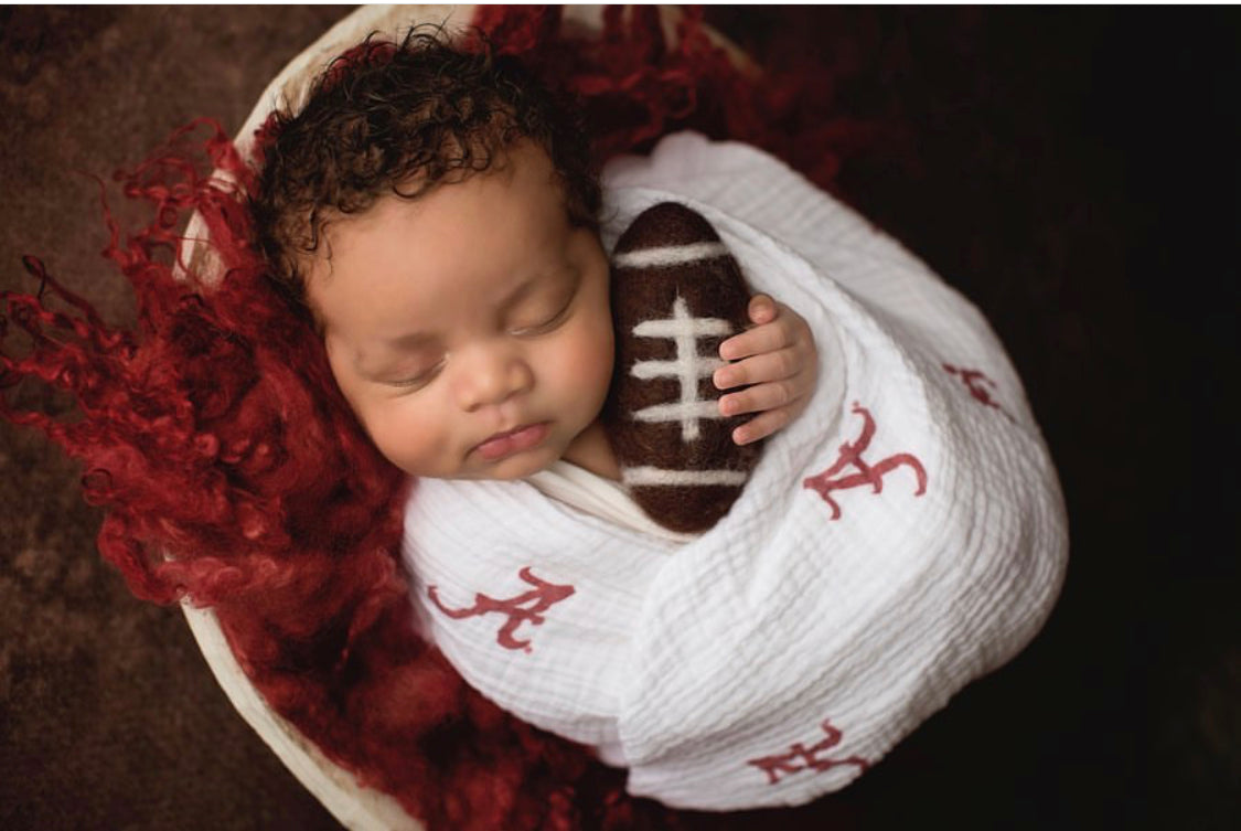 University of Alabama Crimson Tide Muslin Swaddle Blanket