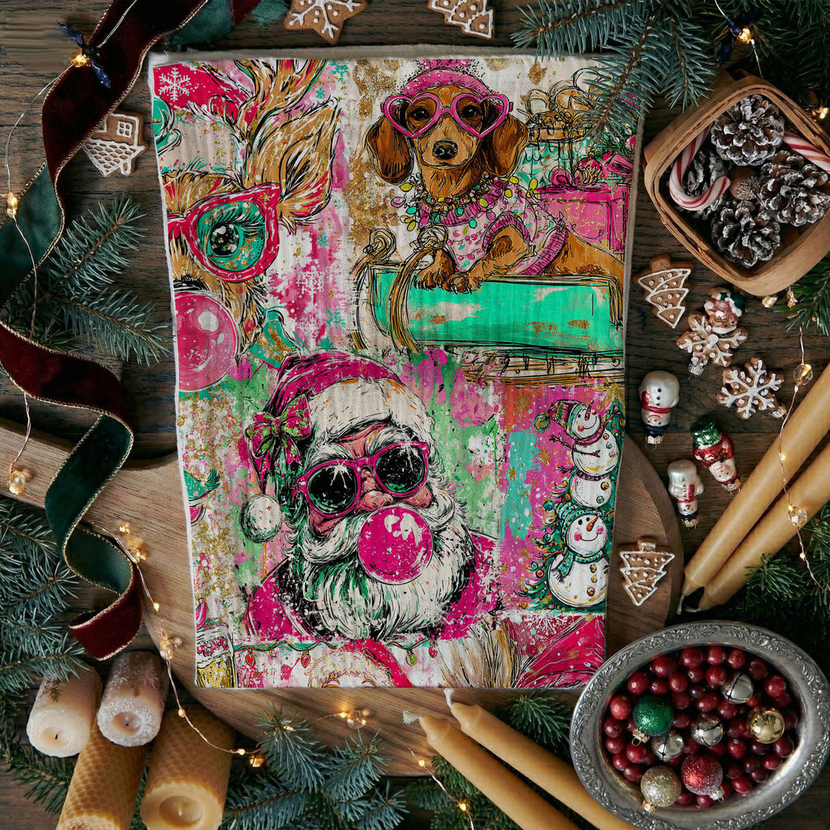 Merry Shenanigans Christmas Kitchen Towel