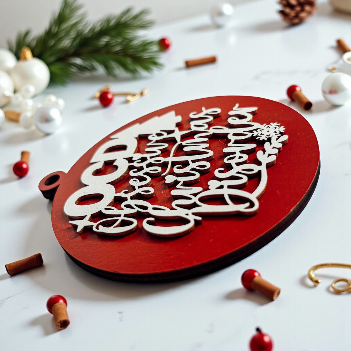 Obsessive Christmas Disorder Wooden Ornament | 12 Colors