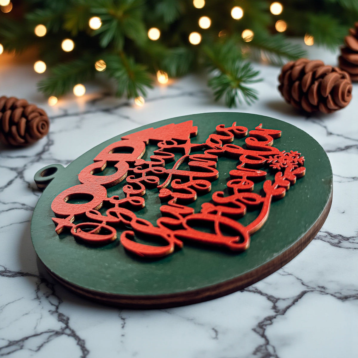 Obsessive Christmas Disorder Wooden Ornament | 12 Colors