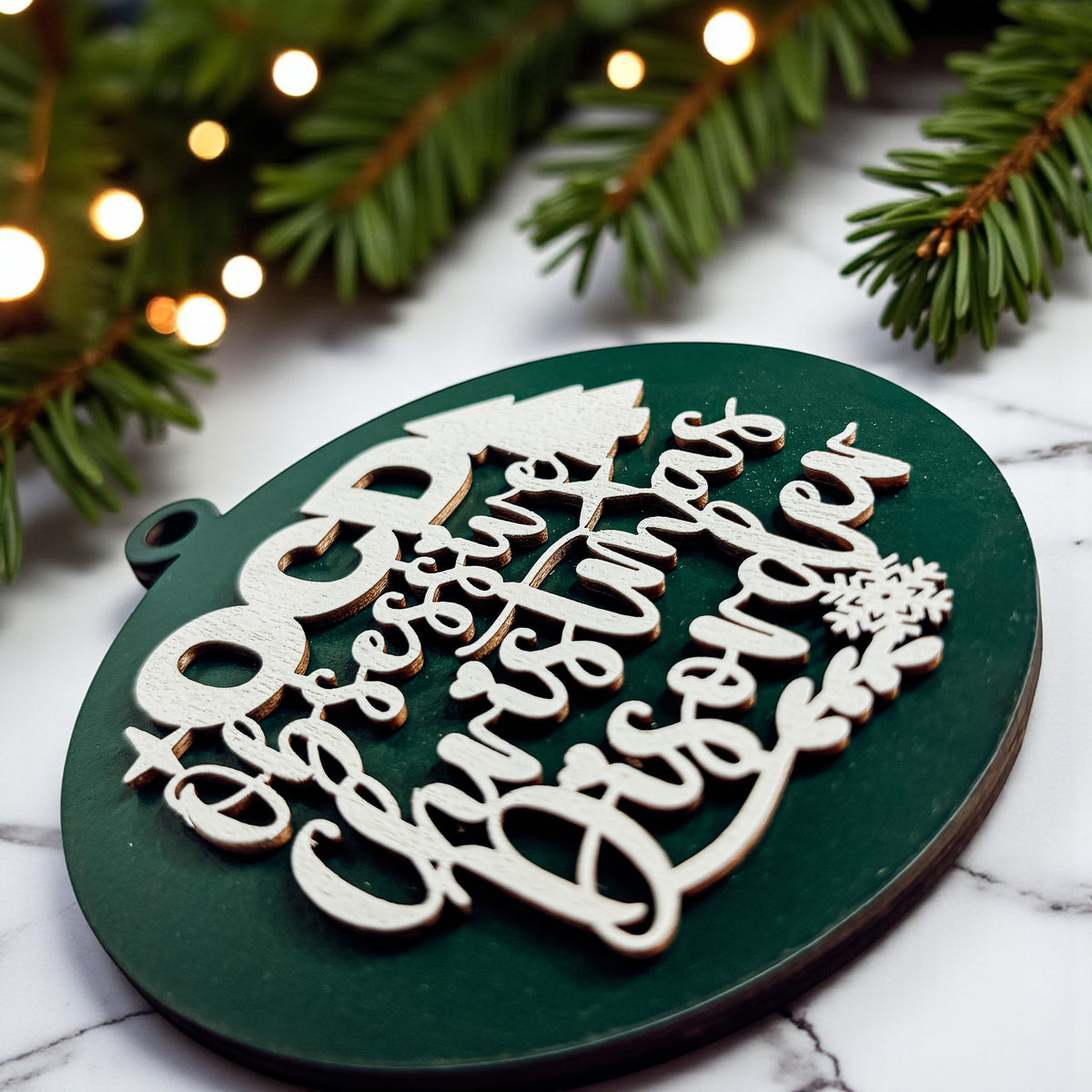 Obsessive Christmas Disorder Wooden Ornament | 12 Colors